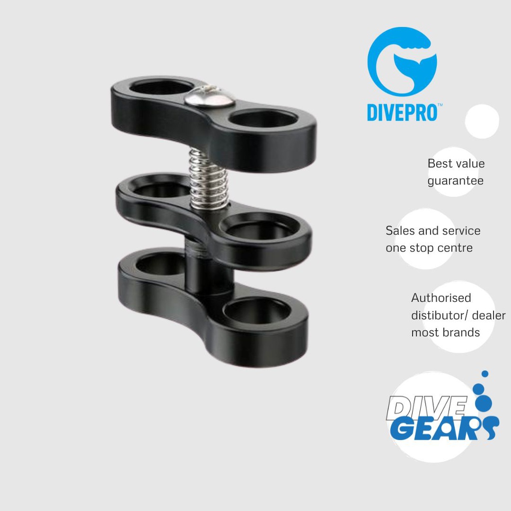 Divepro Z02A 2 hole Butterfly Ball Clamp