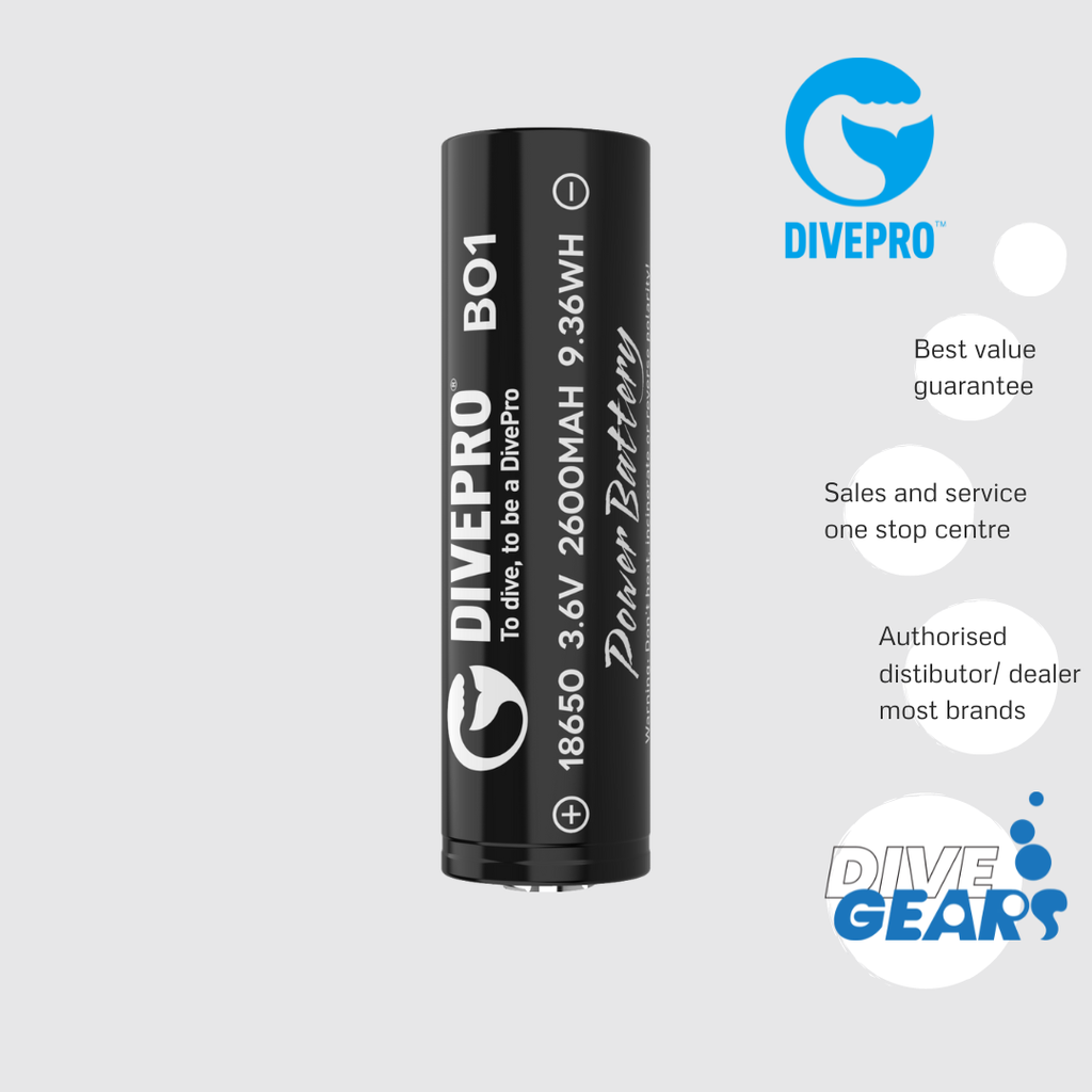 Divepro Battery 18650 2600 mah