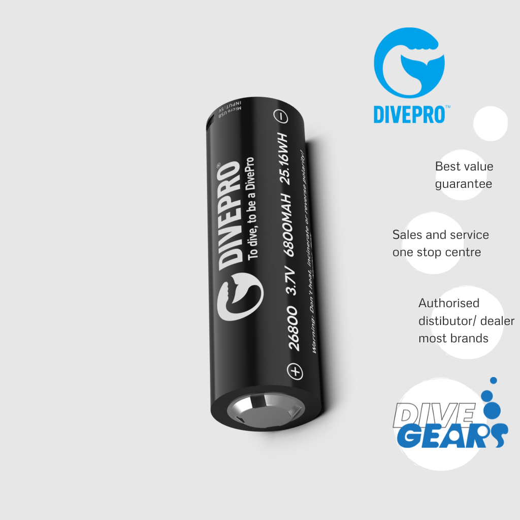 Divepro Battery 26800 6800 mAh