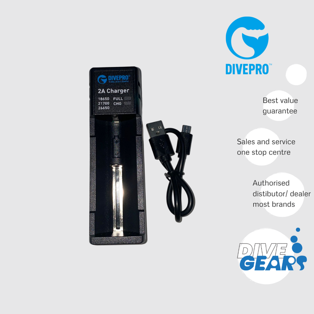 Divepro Charger (26650/21700/18650)