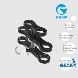 [Z02C] Divepro 2-hole butterfly clamp long with shackle