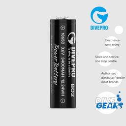 [B02] Divepro Battery 18650 3400 mah